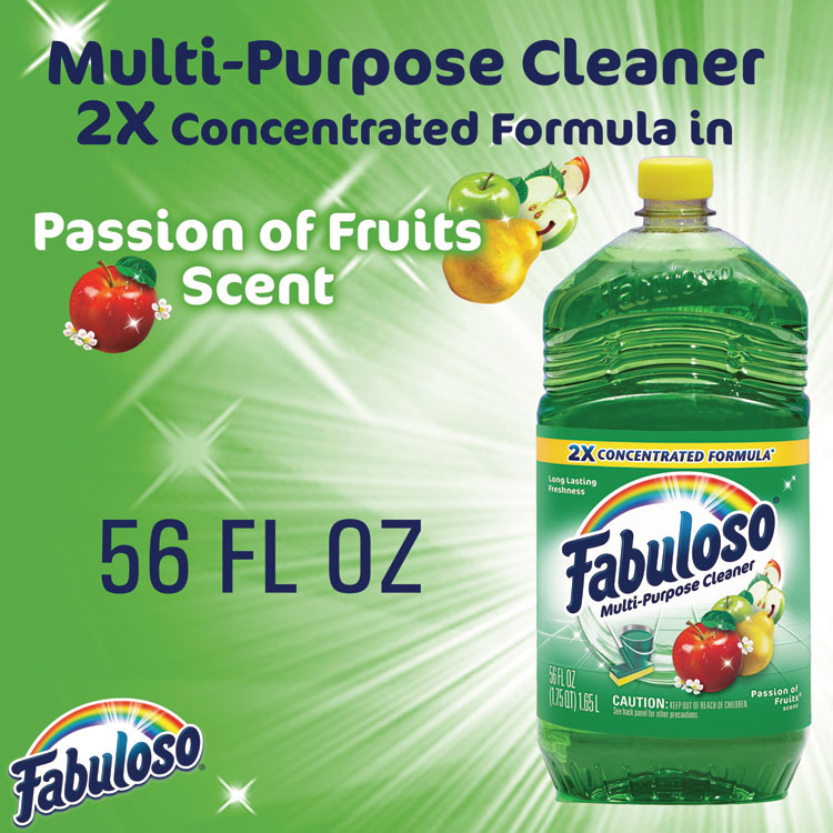 Multi-Use Cleaner, Passion Fruit Scent, 56 Oz, Bottle, 6/carton