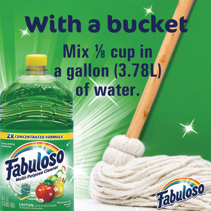 Multi-Use Cleaner, Passion Fruit Scent, 56 Oz, Bottle, 6/carton