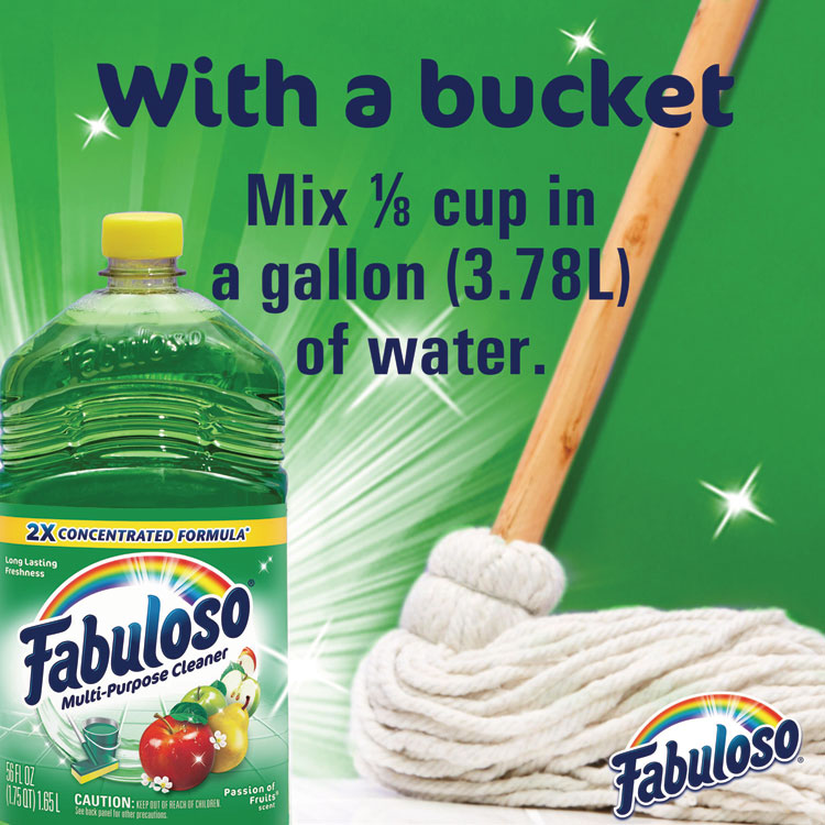 Multi-Use Cleaner, Passion Fruit Scent, 56 Oz, Bottle, 6/carton