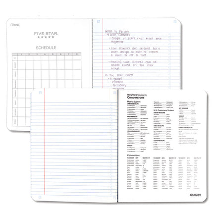 Composition Book, Medium/College Rule, Randomly Assorted Cover Color (Set 2), (80) 9.75 x 7.5 Sheets