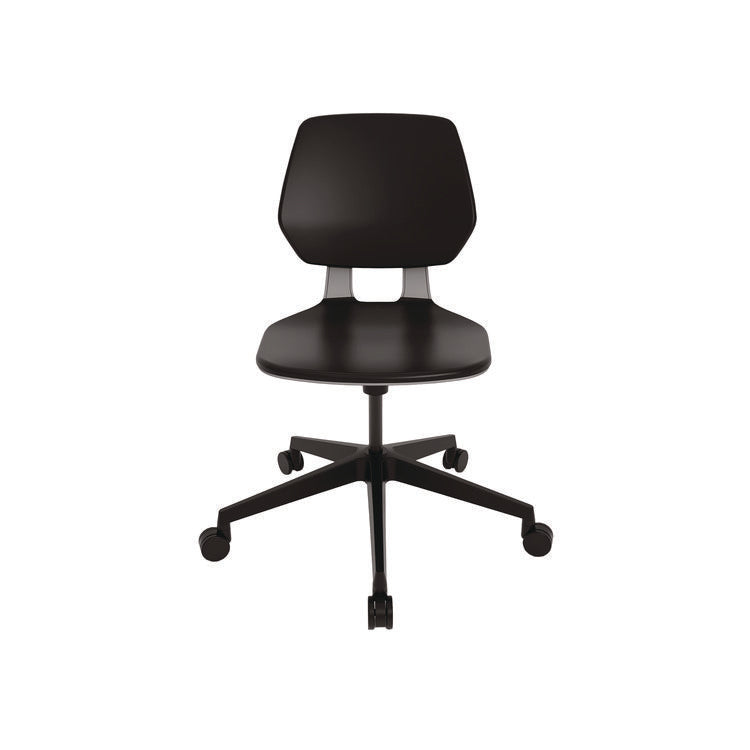 Commute Task Chair, Supports Up to 275 lb, 18.25" to 22.25" Seat Height, Black Seat, Black Back, Black Base