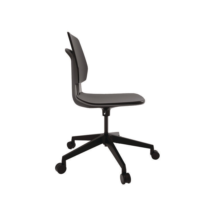 Commute Task Chair, Supports Up to 275 lb, 18.25" to 22.25" Seat Height, Black Seat, Black Back, Black Base