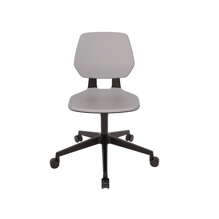 Commute Task Chair, Supports Up to 275 lbs, 18.25" to 22.25" Seat Height, Gray Seat, Gray Back, Black Base