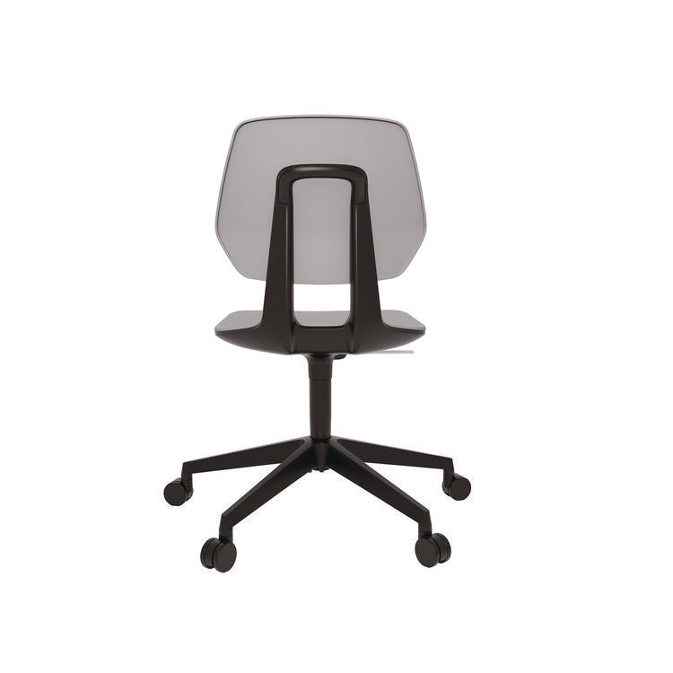 Commute Task Chair, Supports Up to 275 lbs, 18.25" to 22.25" Seat Height, Gray Seat, Gray Back, Black Base