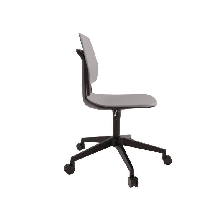 Commute Task Chair, Supports Up to 275 lbs, 18.25" to 22.25" Seat Height, Gray Seat, Gray Back, Black Base