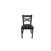 X Series Chair, Supports Up to 300 lb, 18" Seat Height, Black Seat, Black Back, Black Base
