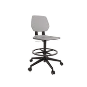 Commute Extended Height Task Chair, Supports Up to 275 lb, 18.25" to 22.25" Seat Height, Gray/Black
