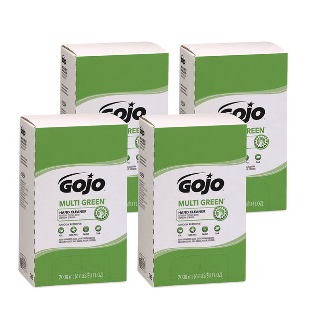 MULTI GREEN Hand Cleaner, Refill for PRO TDX Push Style Dispenser, Citrus Solvent with Natural Pumice, 2,000 mL, 4/Carton
