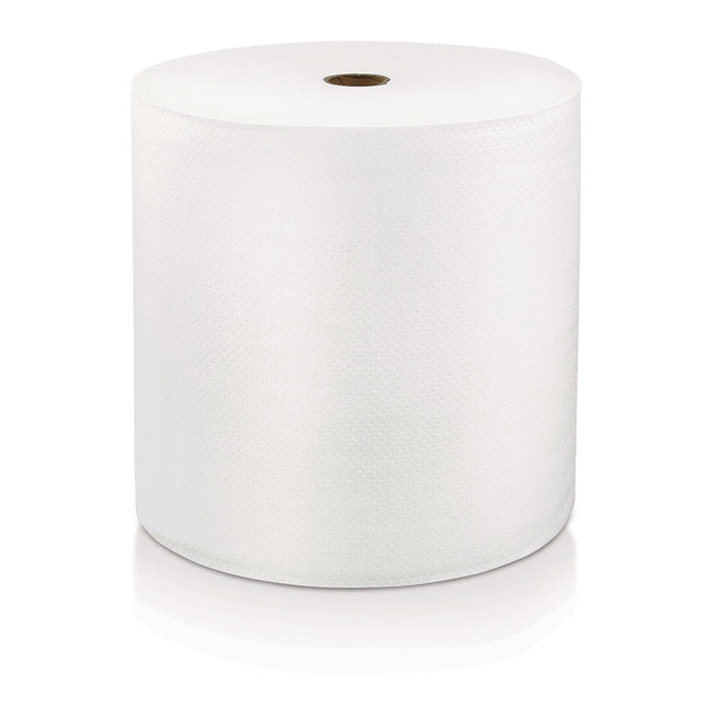 Hard Wound Roll Towel, 1-Ply, 7" x 800 ft, White, 6 Rolls/Carton