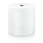 Hard Wound Roll Towel, 1-Ply, 8" x 1,000 ft, White, 6 Rolls/Carton
