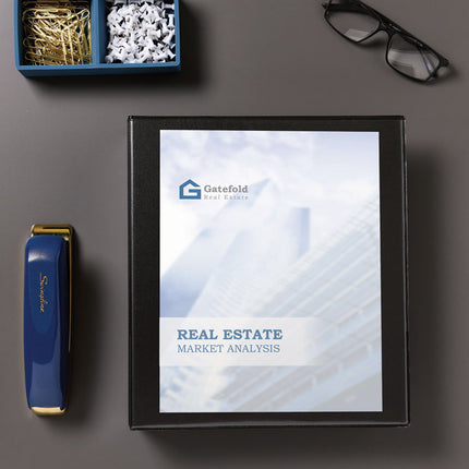 Showcase Economy View Binders with Slant Rings, 3 Rings, 2" Capacity, 11 x 8.5, Black