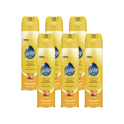 Furniture Polish, Orange, 9.7 Oz Aerosol Spray, 6/carton