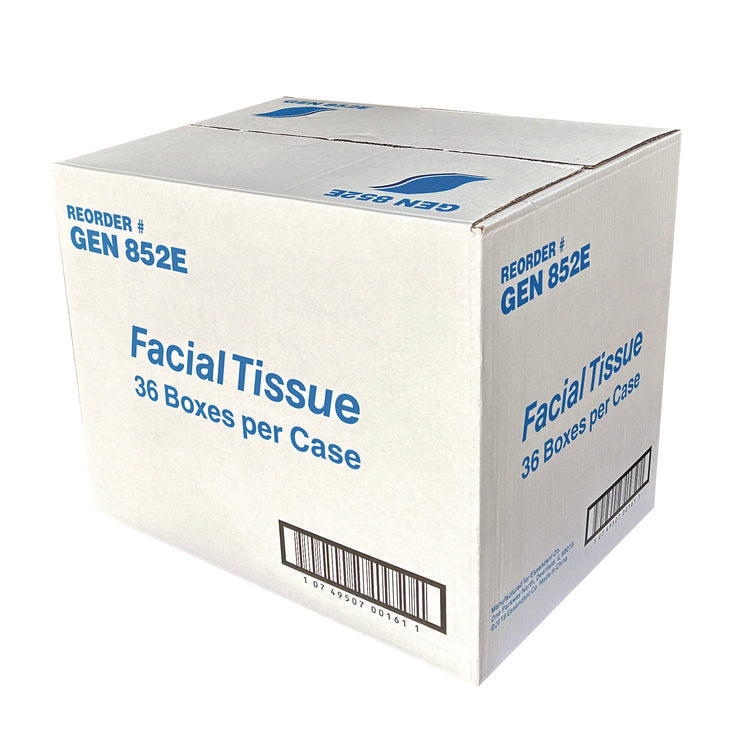 Facial Tissue Cube Box, 2-Ply, White, 85 Sheets/box, 36 Boxes/carton