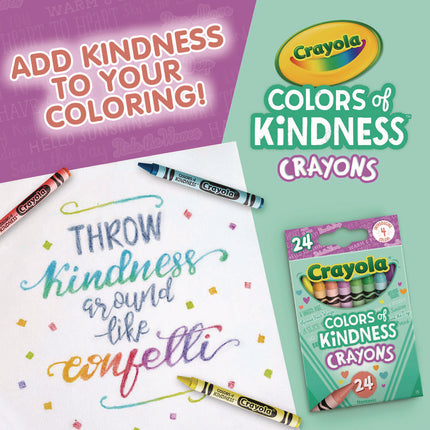 Colors of Kindness Crayons, Assorted, 24/Pack