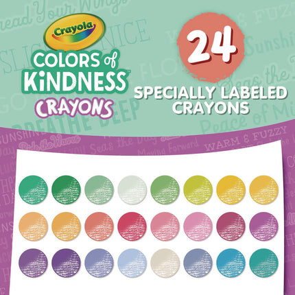 Colors of Kindness Crayons, Assorted, 24/Pack