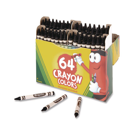 Bulk Crayons, Black, 12/box
