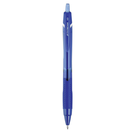 Jetstream Elements Hybrid Gel Pen, Retractable, Medium 1 mm, Blue Ink, Translucent Blue/Blue Barrel, Dozen