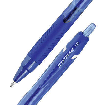 Jetstream Elements Hybrid Gel Pen, Retractable, Medium 1 mm, Blue Ink, Translucent Blue/Blue Barrel, Dozen