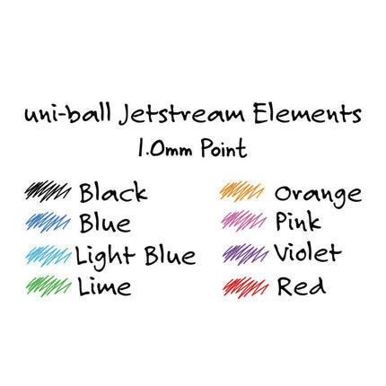Jetstream Elements Hybrid Gel Pen, Retractable, Medium 1 mm, Blue Ink, Translucent Blue/Blue Barrel, Dozen