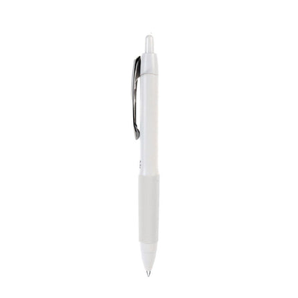 207 Plus+ Gel Pen, Retractable, Medium 0.7 mm, Black Ink, White Barrel, 4/Pack