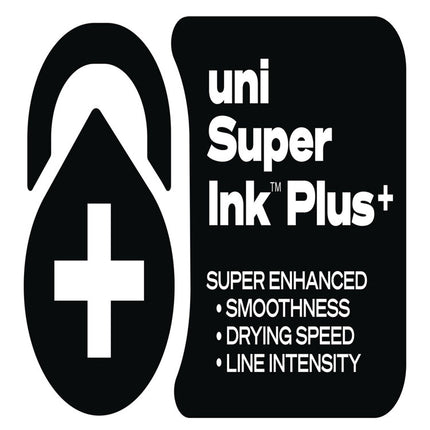 207 Plus+ Gel Pen, Retractable, Medium 0.7 mm, Black Ink, White Barrel, 4/Pack