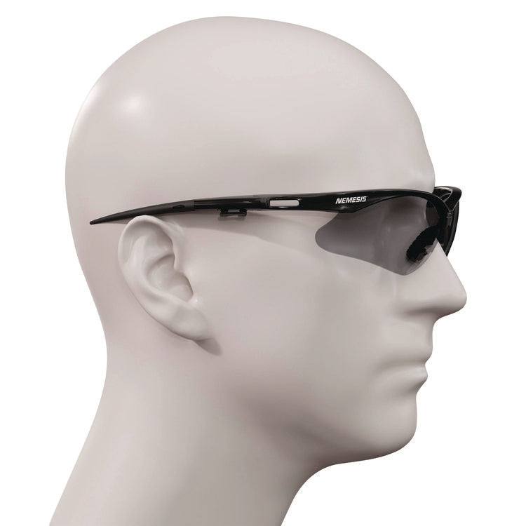 V30 Nemesis VL Safety Glasses, Black Frame, Smoke Lens, 12/Carton