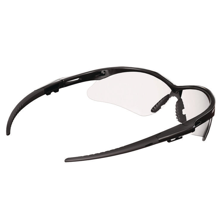 V30 Nemesis VL Safety Glasses, Black Frame, Clear Lens, 12/Carton