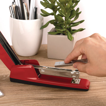 747 Business Full Strip Desk Stapler, 30-Sheet Capacity, Rio Red