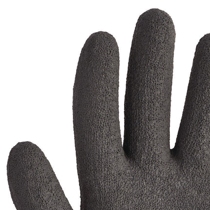 G40 Latex Coated Gloves, 270 mm Length, 11 X-Large, Poly/Cotton, Gray/Black, 12 Pairs/Pack