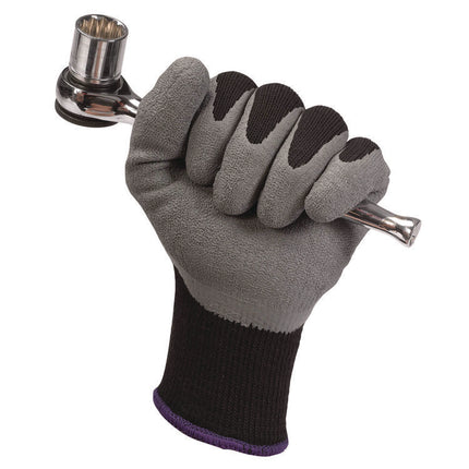 G40 Latex Coated Gloves, 270 mm Length, 11 X-Large, Poly/Cotton, Gray/Black, 12 Pairs/Pack