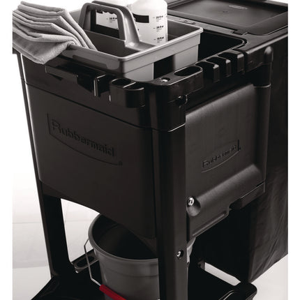 Cleaning Cart Locking Door Kit, Black