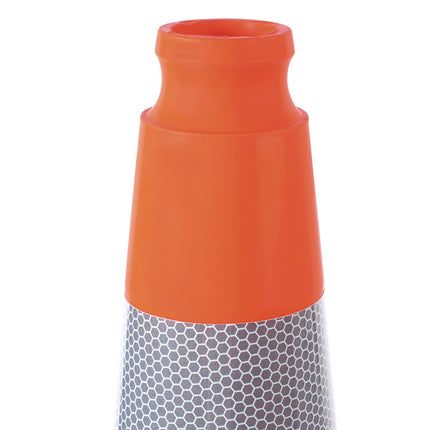 Tatco Traffic Cone, 14.5 x 1 x 36, Orange/Silver