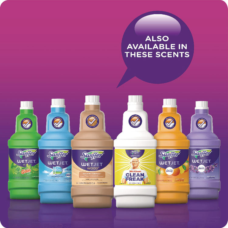 WetJet System Cleaning-Solution Refill, Lavender Scent, 1.25 L, 4/Carton