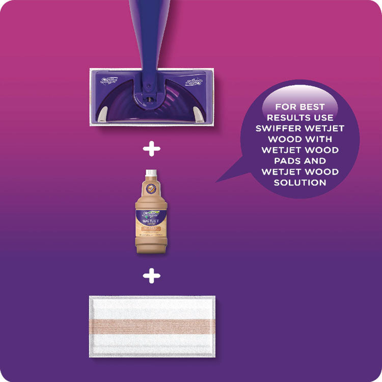 WetJet System Cleaning-Solution Refill, Lavender Scent, 1.25 L, 4/Carton