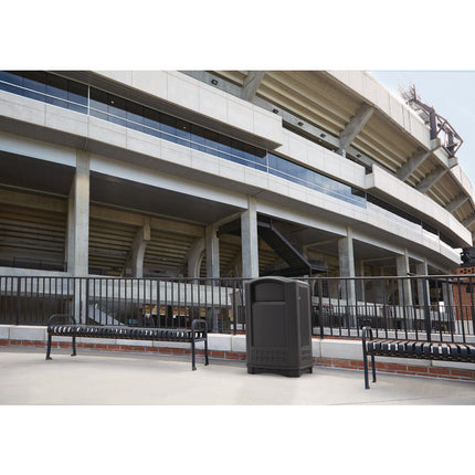 Plaza Jr. Container, 35 gal, Plastic, Black