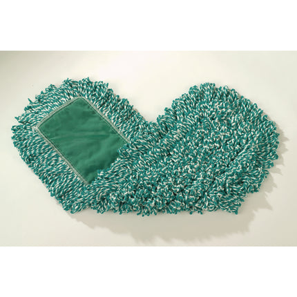 Microfiber Loop Dust Mop, 24" x 5", Green, 12/Carton