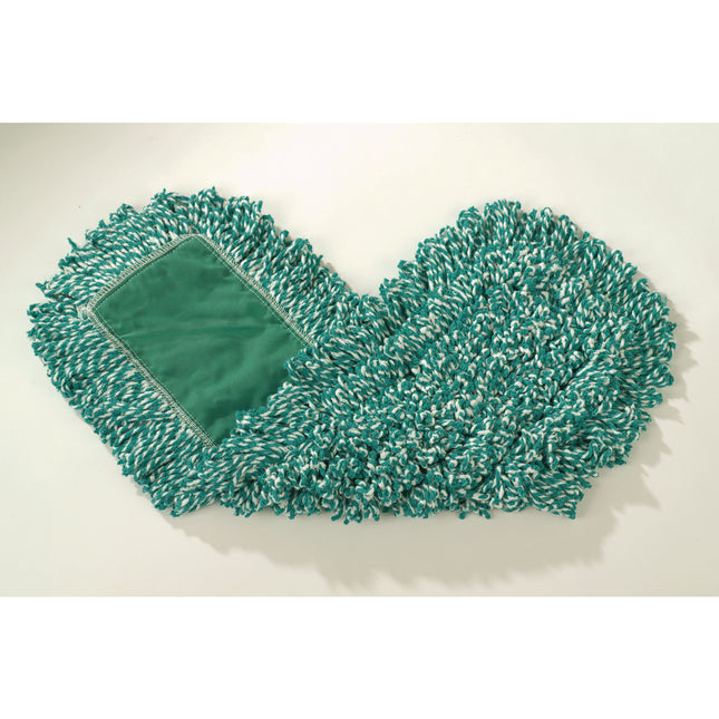 Microfiber Loop Dust Mop, 24" x 5", Green, 12/Carton