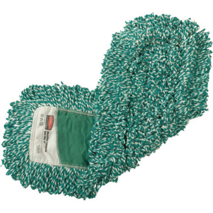 Microfiber Loop Dust Mop, 24" x 5", Green, 12/Carton