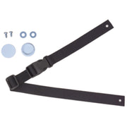 Safety Strap Kit with Hardware for Baby-Changing Station, 3 x 7, Black
