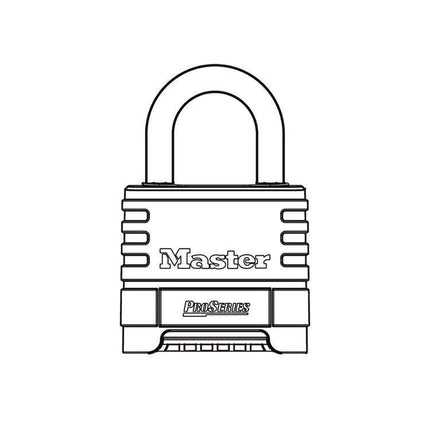 ProSeries Stainless Steel Easy-to-Set Combination Lock, Stainless Steel, 2.18" Wide