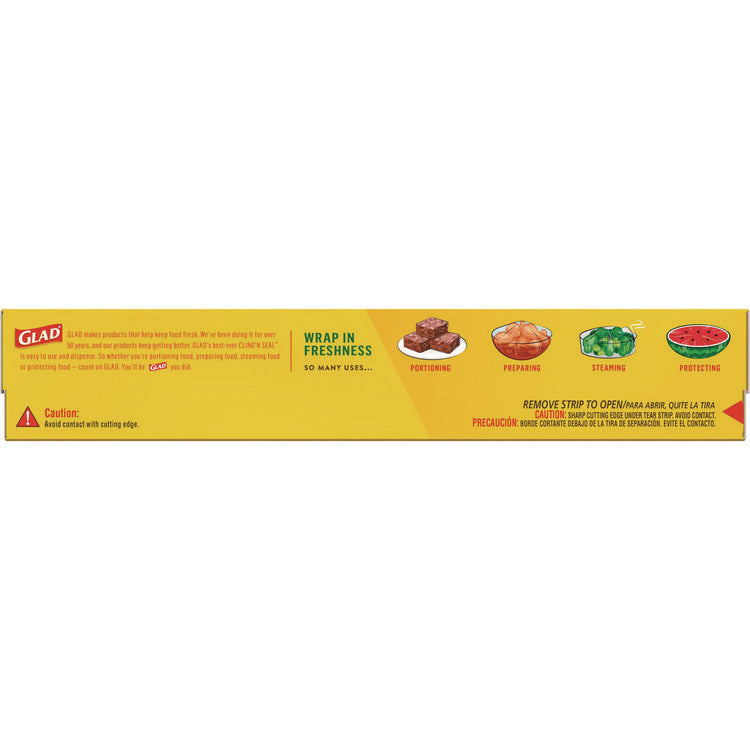 Cling'N Seal Plastic Food Wrap, 200 sq ft, 12 Rolls/Carton