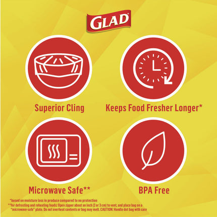 Cling'N Seal Plastic Food Wrap, 200 sq ft, 12 Rolls/Carton