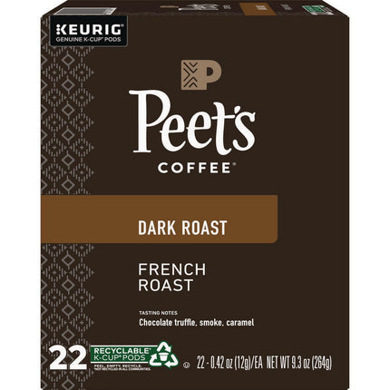 French Roast Coffee K-Cups, 22/box