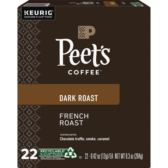 French Roast Coffee K-Cups, 22/box