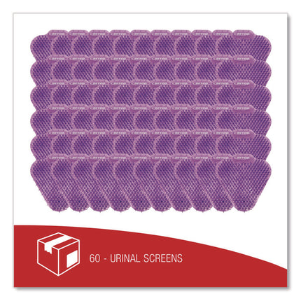 Anti-Splash Urinal Screen, Lavender Scent, Purple, 1 lb, 60/Carton