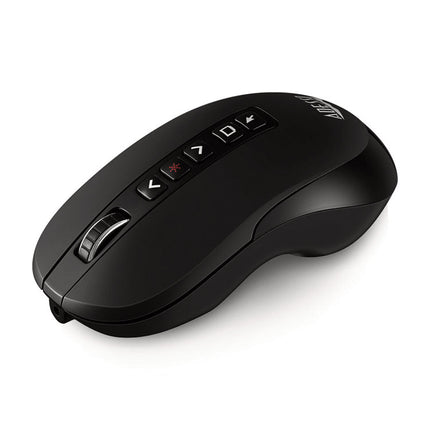 iMouse P40 Wireless Multifunctional Presenter Mouse, 2.4 GHz Frequency/100 ft Wireless Range, Left/Right, Black