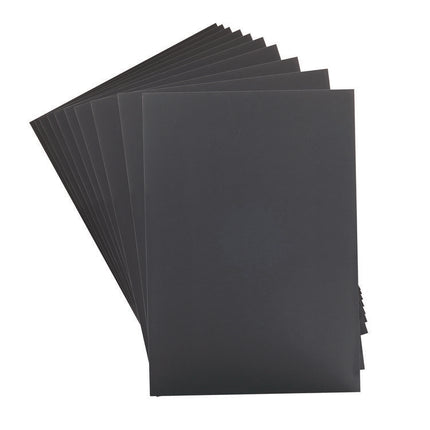 Foam Board, CFC-Free Polystyrene, 20 x 30, Black Surface and Core, 10/Carton