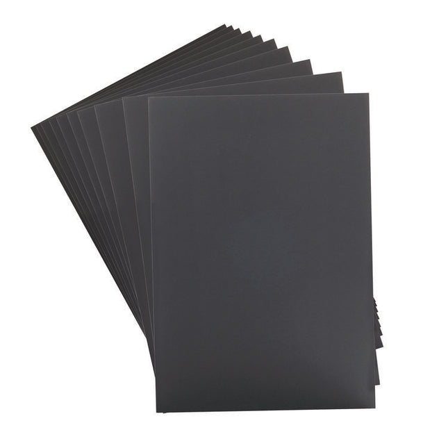 Foam Board, CFC-Free Polystyrene, 20 x 30, Black Surface and Core, 10/Carton