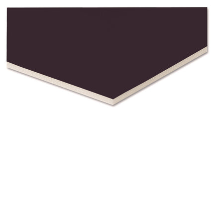Foam Board, CFC-Free Polystyrene, 20 x 30, Black Surface and Core, 10/Carton