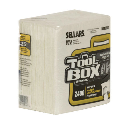 Z400 Quarterfold Wipers, 1-Ply, 11.87 x 13, White, 12/Carton